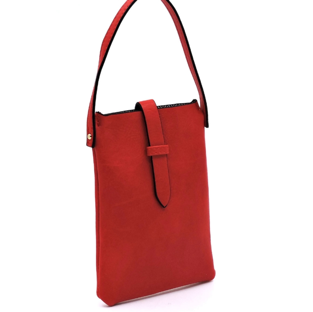 Red 3pc. Drawstring handbag set - Picture 3 of 5